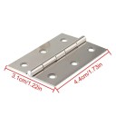 Ensemble de 10 pièces Charnière plate en acier inoxydable 4,4 x 3,1 x 0,12 cm Charnières pour portes de placard fenêtres Boîtes en bois quincaillerie 2