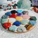 Ensemble de 10 pièces de cristaux naturels Quartz Rose en forme de cœur Décoration d'intérieur Pierres de chakras Reiki Minéraux curatifs Pierres 10