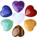 Ensemble de 10 pièces de cristaux naturels Quartz Rose en forme de cœur Décoration d'intérieur Pierres de chakras Reiki Minéraux curatifs Pierres 13