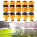 Ensemble de 10 pièces de raccords rapides pour tuyau Raccords en plastique pour l'irrigation de jardin Connexion au robinet de jardin Lavage 2