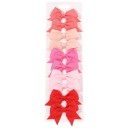 Ensemble de 10 pinces à cheveux avec nœud 6,1 x 4,3 cm Pinces élégantes à nœud Accessoires colorés pour cheveux Pour filles Femmes Coiffure stylée 1