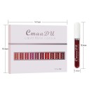 Ensemble de 10 rouges à lèvres mats veloutés Résistant à l'eau Longue tenue Brillance sur les lèvres Texture soyeuse Couleurs intenses non adhérentes Application facile 4