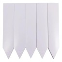 Ensemble de 100 étiquettes en plastique pour plantes 5 cm Étiquettes blanches pour pots de fleurs et parterres Résistantes à l'eau, étiquettes 1