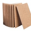 Ensemble de 16 cahiers A6 avec des pages blanches et une couverture marron comme carnet de poche pour l'école et le bureau pour des notes et des croquis 4