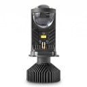 Ensemble de 2 ampoules LED H4 9003 HB2 Hi Lo 20 000 lm 6000 K Lentille de projecteur et radiateur nervuré Lumière blanche Pour phares 2