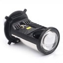 Ensemble de 2 ampoules LED H4 9003 HB2 Hi Lo 20 000 lm 6000 K Lentille de projecteur et radiateur nervuré Lumière blanche Pour phares 3