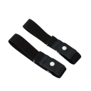 Ensemble de 2 bandes élastiques noires sans boucle 34 x 3 cm Ceinture élastique universelle pour vêtements Matériau résistant Confort 2