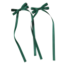 Ensemble de 2 barrettes à cheveux avec un double nœud Barrettes élégantes Accessoire capillaire stylé Pour filles Femmes Coiffure à la mode Maintien délicat et solide 14