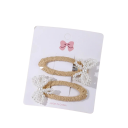 Ensemble de 2 barrettes pour enfants avec un papillon en perles Accessoires capillaires décoratifs Accessoires capillaires mignons Coiffures pour filles Style élégant Design délicat en perles 7