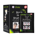 Ensemble de 2 boîtes de 10 sachets de shampooing pour cheveux noirs 25 ml Coloration naturelle avec des herbes noires Cure rapide en 5 minutes Cheveux 5