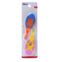 Ensemble de 2 brosses à dents en silicone pour enfants Poils doux Soin délicat des premières dents Design ergonomique Prise en main facile Longueur 10,5 cm 0-3 ans 2