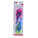 Ensemble de 2 brosses à dents en silicone pour enfants Poils doux Soin délicat des premières dents Design ergonomique Prise en main facile Longueur 10,5 cm 0-3 ans 3