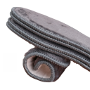 Ensemble de 2 paires de semelles en peluche grises Semelles d'hiver chaudes Doublure douce pour chaussures Semelles pour jours froids Semelles thermiques 4