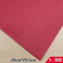 Ensemble de 2 pièces de couverture de toit en PVC pour modèles 1:100 20 × 29,5 cm Plaques en plastique rouges imitation de tuiles de toit 2