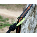Ensemble de 2 sangles noires pour hamac de 2 m avec 5 boucles Capacité de 300 kg Sangles de fixation en polyester pour arbre pour suspendre le hamac 2