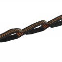 Ensemble de 2 sangles noires pour hamac de 2 m avec 5 boucles Capacité de 300 kg Sangles de fixation en polyester pour arbre pour suspendre le hamac 3