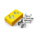 Ensemble de 2 supports pour mouvements de montres 42x37x25 mm et 35x25x25 mm Étriers métalliques universels pour réparation de mécanisme 2