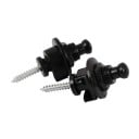 Ensemble de 2 verrous métalliques pour sangle de guitare Fixation sécurisée de la sangle Boucle en métal universelle pour guitares électriques 2