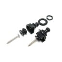Ensemble de 2 verrous métalliques pour sangle de guitare Fixation sécurisée de la sangle Boucle en métal universelle pour guitares électriques 5
