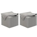 Ensemble de 20 serviettes de cuisine 25x25 cm Chiffons de nettoyage Serviettes absorbantes pour la vaisselle Éliminent la graisse et la saleté 1