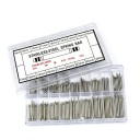Ensemble de 270 pièces de barres à ressort en acier inoxydable de 1,5 mm pour bracelets de 8 à 25 mm avec outil de changement de bracelets 2