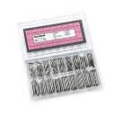 Ensemble de 270 pièces de ressorts en acier inoxydable de 1,8 mm pour bracelets de 8 à 25 mm, y compris un outil de changement de bracelets 2