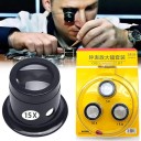 Ensemble de 3 loupes à clip avec verres interchangeables 5× 10× 15× pour horlogers et bijoutiers avec fixation sur lunettes 4
