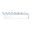 Ensemble de 3 organisateurs muraux pour bijoux 9,5 x 2 cm support transparent en plastique pour colliers boucles d'oreilles bracelets pour la salle 3