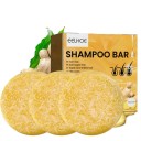 Ensemble de 3 pièces de shampoing solide pour assombrir les cheveux Savon en bâton Polygonum Essences naturelles Couverture des cheveux gris Régénération Nettoyage en profondeur 2