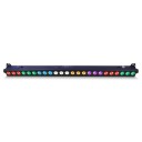 Ensemble de 4 barres lumineuses LED 100 x 13 x 7 cm avec 24 diodes RGBW 4 en 1 de 12 W et contrôle segmenté DMX avec télécommande noire 2
