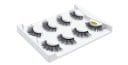 Ensemble de 4 paires de cils 3D sur bande pour un maquillage volumineux et marqué Cils épais et aérés avec bande noire dans un étui pratique 15