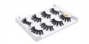 Ensemble de 4 paires de cils 3D sur bande pour un maquillage volumineux et marqué Cils épais et aérés avec bande noire dans un étui pratique 21