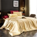 Ensemble de 4 pièces de literie King Size Housse de couette 220 x 240 cm Drap-housse 230 x 250 cm 2x taie d'oreiller 48 x 74 cm Literie 10
