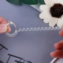 Ensemble de 4 réducteurs de taille de bague en silicone transparent spirale ajustable 10 cm accessoire pour ajustement de bagues 2