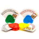 Ensemble de 4 supports pour cartes à jouer Accessoire pour jeux de cartes Supports en plastique pour cartes Facilite la prise en main pour les enfants et les seniors Accessoire pour Canasta Uno 1