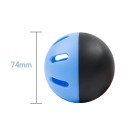 Ensemble de 5 balles d'entraînement de baseball 74 mm EVA Super douces balles d'entraînement intérieures et extérieures avec trous creux Couleurs noire et bleue 2