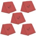 Ensemble de 5 chiffons de nettoyage 34 x 34 cm pour saxophone, clarinette, trompette, flûte, piccolo, hautbois Tissu en coton à haute 1