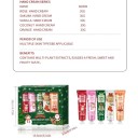 Ensemble de 5 crèmes pour les mains 30 g Coffret cadeau de Noël de crèmes hydratantes Vanille Coco Orange Rose Sakura boîte 13,5 x 12 x 2,5 cm 4