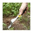 Ensemble de 5 outils de jardin avec poignée ergonomique outils métalliques noir-jaune pour la plantation, le désherbage, le travail du sol et le rempotage 13