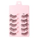 Ensemble de 5 paires de cils artificiels Cils artificiels demi-longueur Ensemble d'extension de cils Cils autocollants à apparence naturelle 2