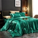 Ensemble de 5 pièces de linge de lit Family Size Housse de couette 220 x 240 cm Drap-housse 230 x 250 cm 3x housse de coussin 48 x 74 cm 9