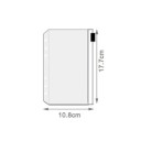 Ensemble de 5 pochettes en plastique transparent A6 avec zip pour classeurs, pochettes pour documents avec zip et perforation pour classeurs 2