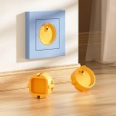 Ensemble de 5 protections de prises pour enfants en silicone flexible, motif ours, contre les chocs électriques 5