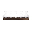 Ensemble de 5 vases hydroponiques de 9 cm en forme de bulle Socle en bois 36,5 x 7 x 2,5 cm Terrarium en verre pour la multiplication des plantes 2