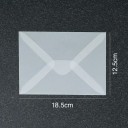 Ensemble de 50 enveloppes transparentes 18,5 x 12,5 cm papier semi-transparent avec rabat autocollant enveloppes pour cartes de vœux 2
