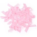 Ensemble de 50 nœuds en satin pour cheveux 4 x 3,5 cm Petits nœuds colorés Accessoire capillaire élégant Brillance douce Fabrication 16