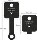 Ensemble de 50 supports en papier pour bracelets et bijoux « Fait main avec amour », cartes de présentation pour bijoux et petits cadeaux 2