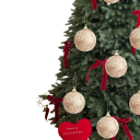 Ensemble de 6 boules de Noël scintillantes 6 cm dorées champagne décorations suspendues pour sapin de Noël pour une décoration festive 6