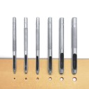 Ensemble de 6 perforateurs creux LT065-105 en acier au carbone trempé pour cuir, papier, caoutchouc et autres matériaux souples avec poignée 1