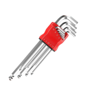 Ensemble de 9 clés Allen prolongées 1,5–10 mm tête sphérique et plate en acier CR-V Outils manuels de précision 1